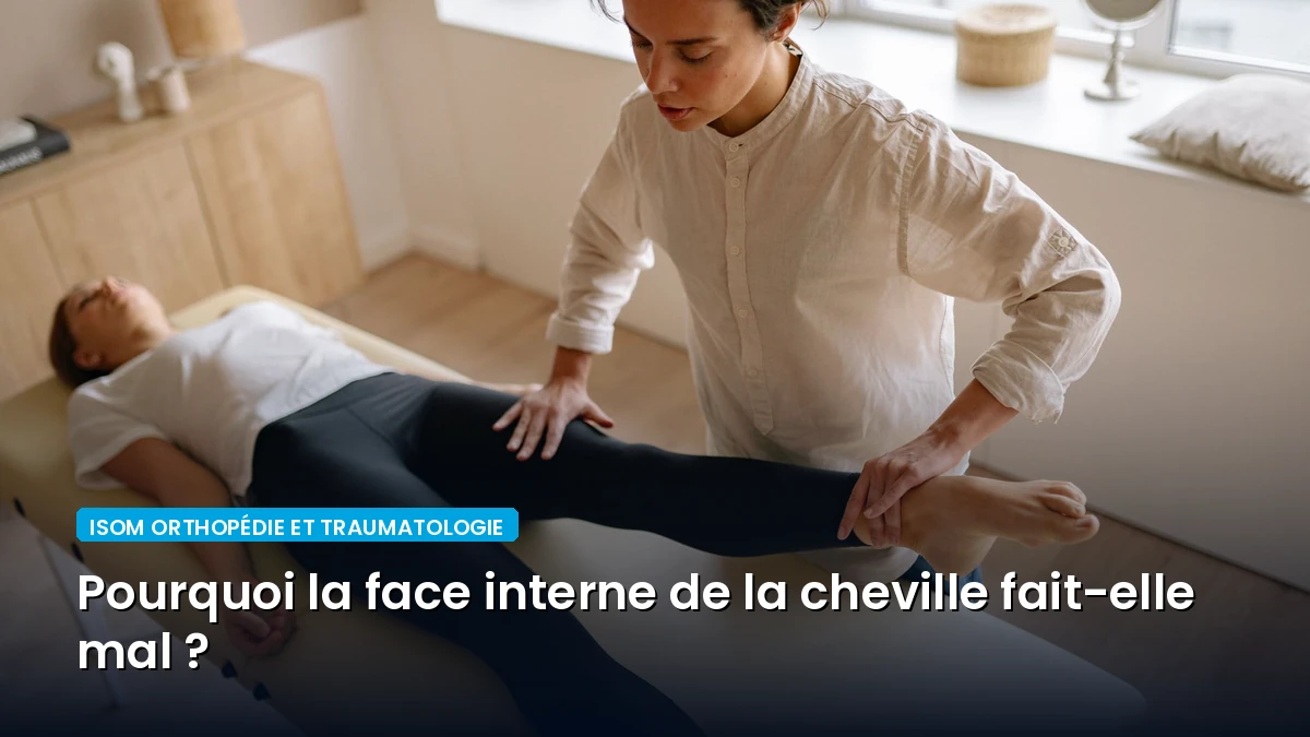 Pourquoi la face interne de la cheville fait-elle mal ?