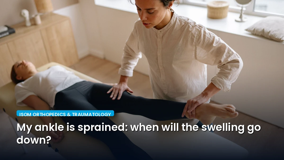 My ankle is sprained: when will the swelling go down?