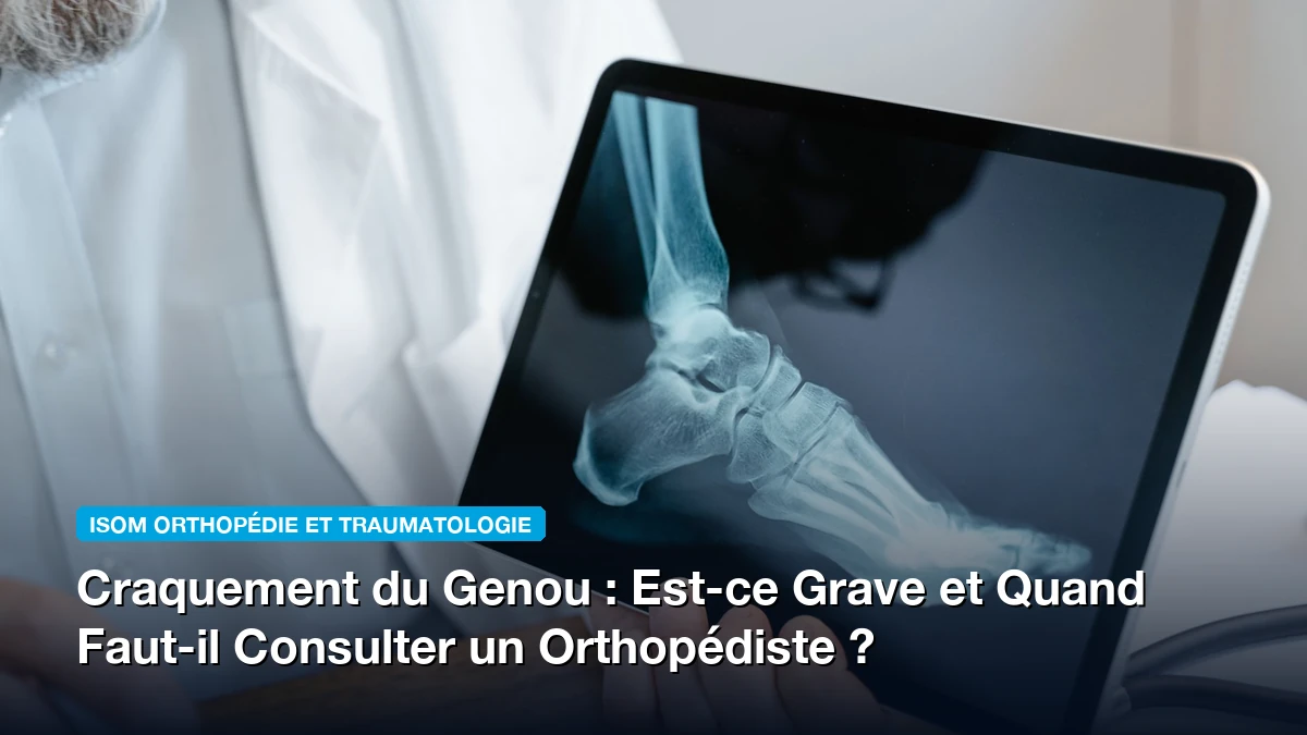 Craquement du Genou : Est-ce Grave et Quand Faut-il Consulter un Orthopédiste ?