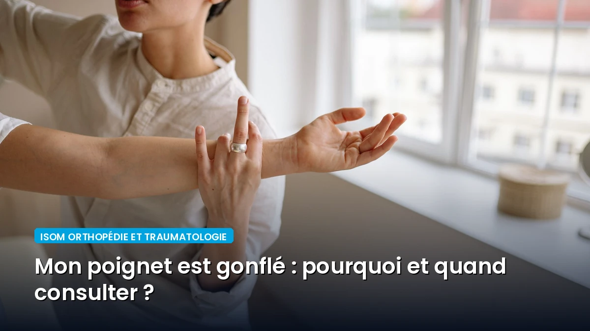 Mon poignet est gonflé : pourquoi et quand consulter ?