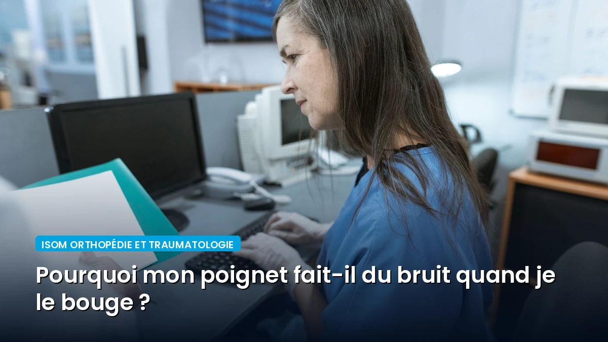 Pourquoi mon poignet fait-il du bruit quand je le bouge ?